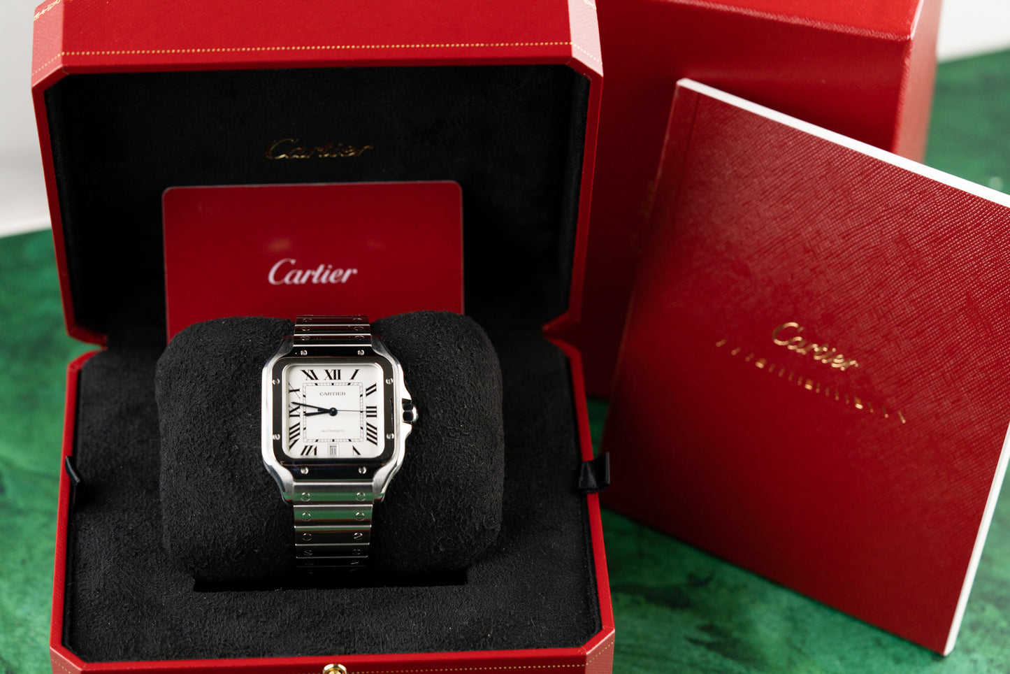 Cartier Santos De Cartier WSSA0018 Large Stainless Steel White Dial 2021 Model