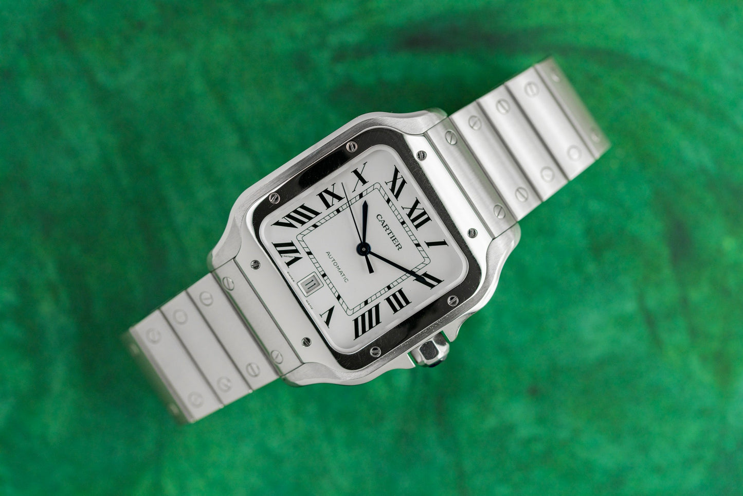 Cartier Santos De Cartier WSSA0018 Large Stainless Steel White Dial 2021 Model