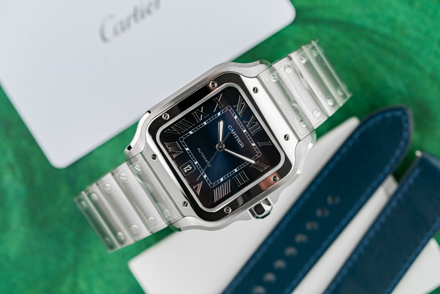 Cartier Santos De Cartier WSSA0030 Large Size Blue Dial 2024 Model New