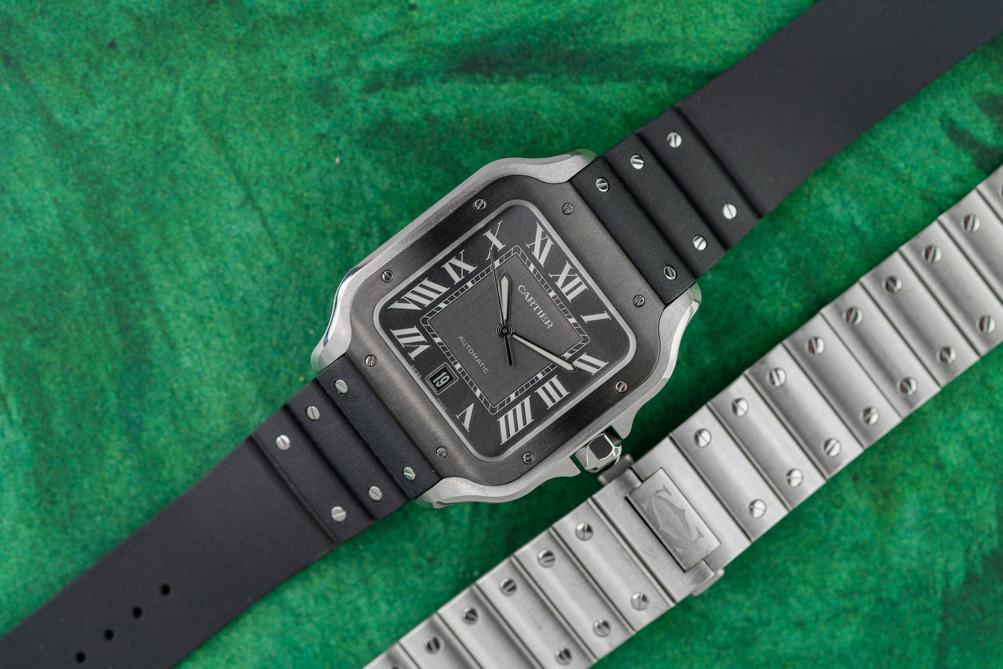 Cartier Santos Large WSSA0037 Stainless Steel Black DLC 2023 Model