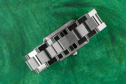Cartier Tank Solo XL 3515 Silver Opaline Dial Roman Numerals 2012 - Sydney
