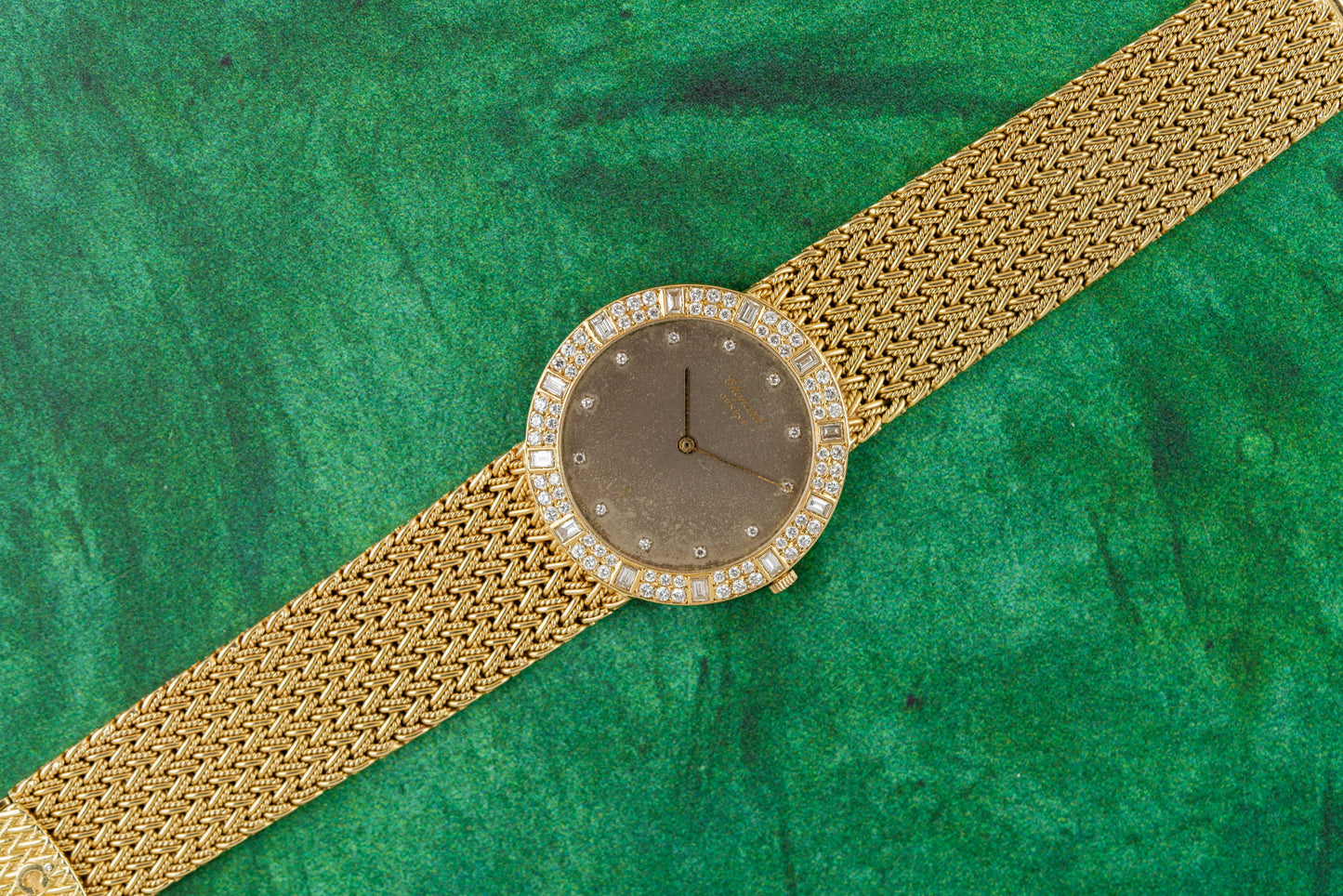 Chopard Model 419940 18k Yellow Gold Factory Diamond Dial and bezel Circa 90s