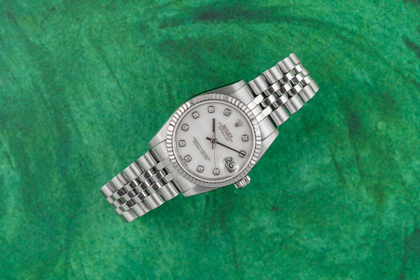 Rolex Datejust 31 Mother Of Pearl Diamond Dial 68274 Stainless Steel 1996 model