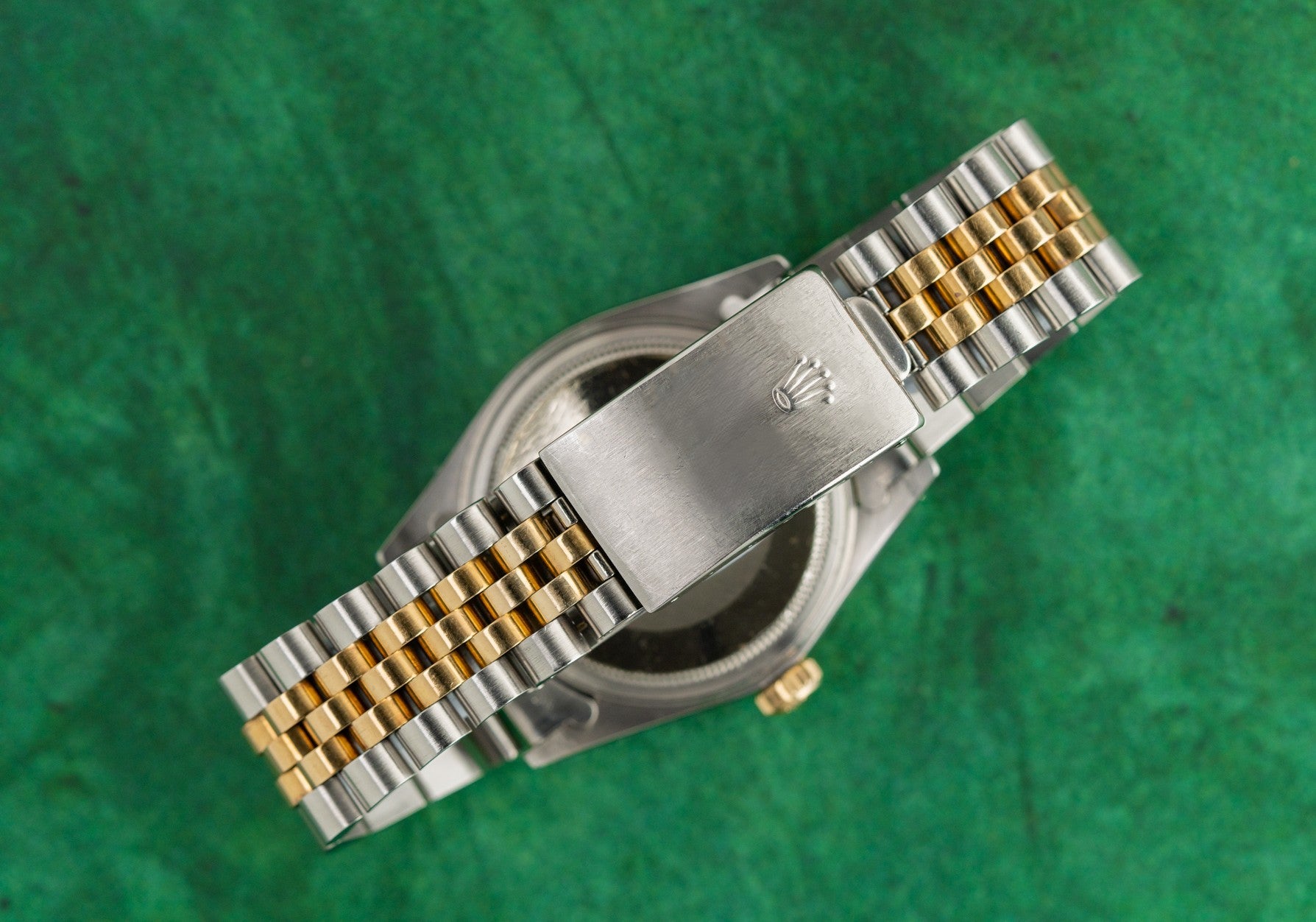 Rolex Datejust 36 Silver Dial 16013 Two Tone Yellow Gold 1985 Model