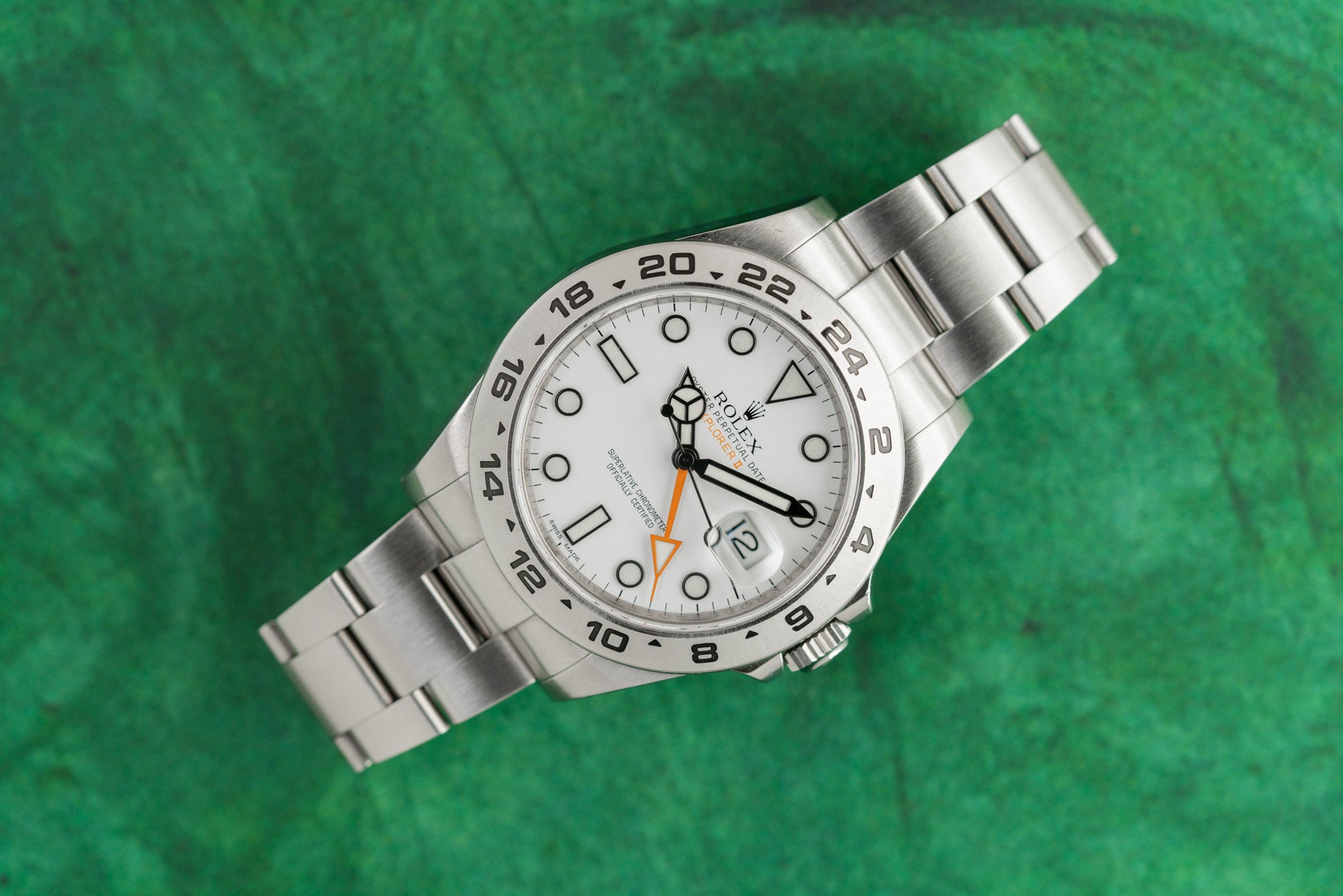 Rolex Explorer II 216570 White Polar Dial Stainless Steel 2013 Model