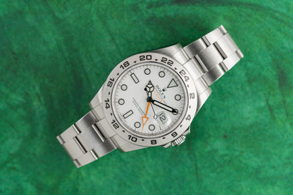 Rolex Explorer II 216570 White Polar Dial Stainless Steel 2013 Model