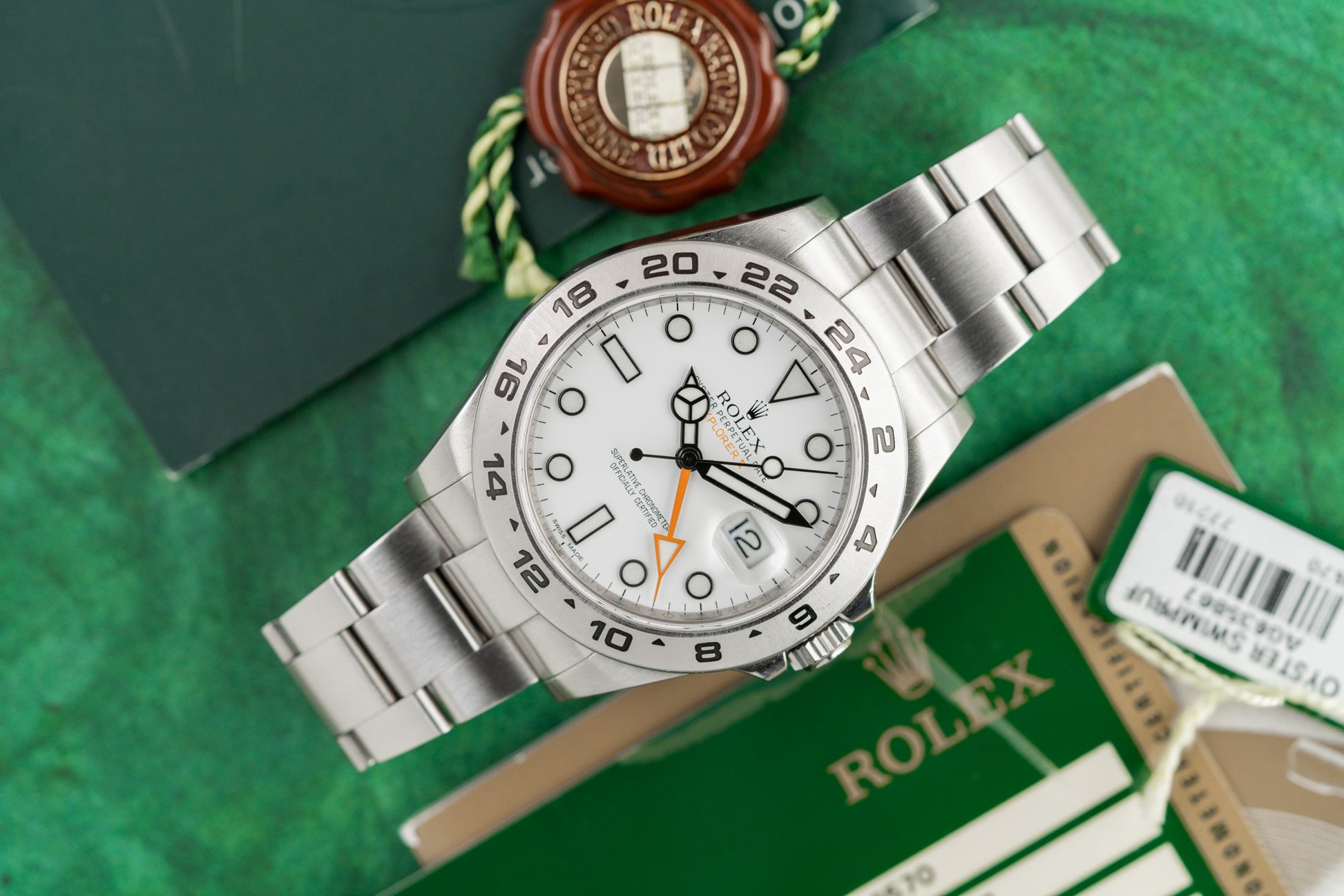 Rolex Explorer II 216570 White Polar Dial Stainless Steel 2013 Model