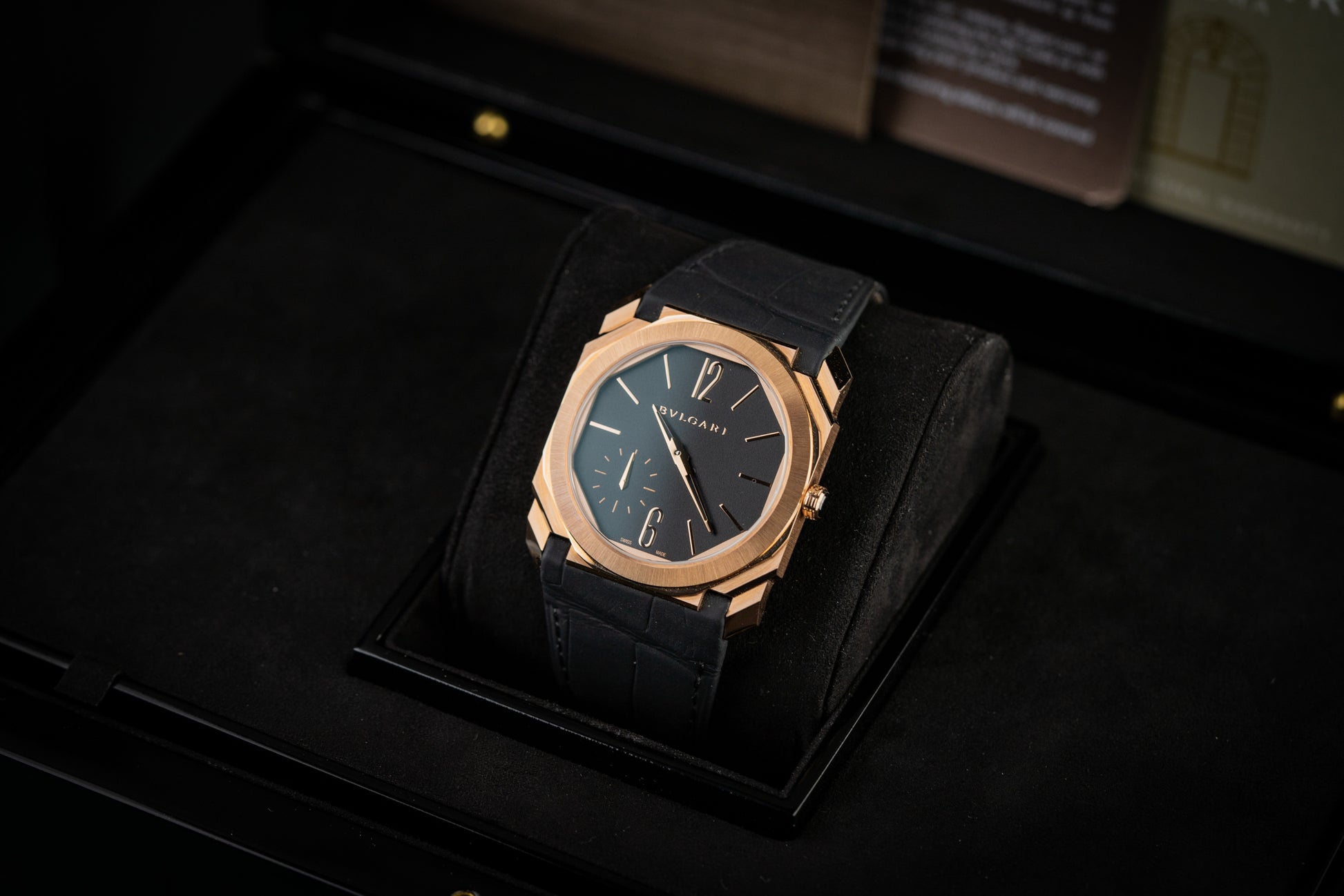 Bulgari Octo Finissimo 40mm 103286 Rose Gold Black Dial 2023 Model