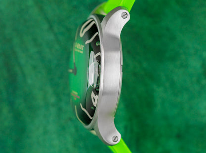 U-Boat Green SS Soleil Darkmoon dial close-up - Pre-Owned Sydney