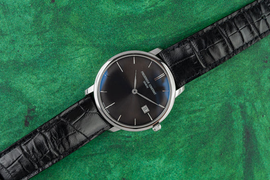 Frederique Constant Slimline FC-306G4S6 Midnight Blue Dial Stainless Steel 2015 - The Watch Business Sydney