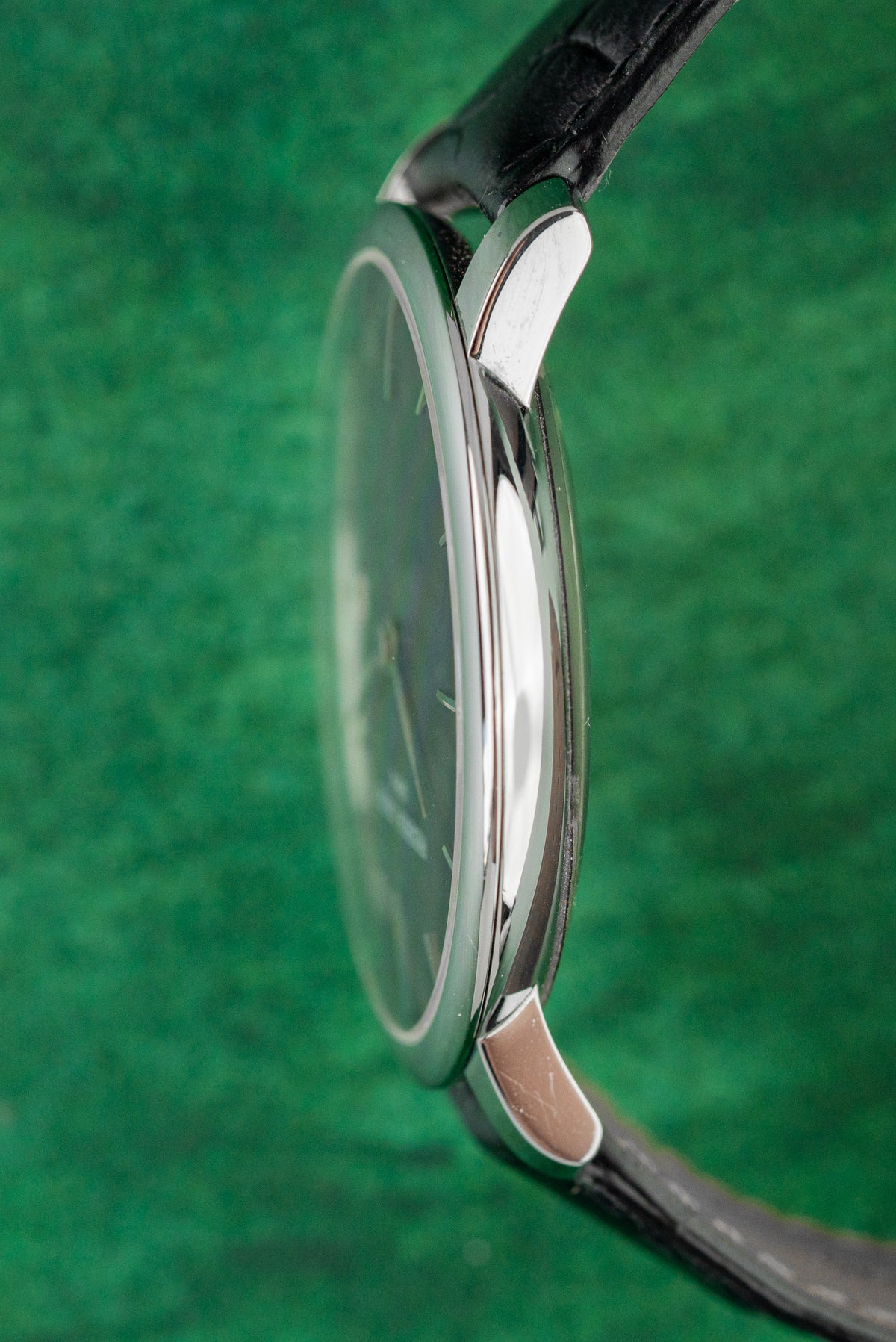 Frederique Constant Slimline FC-306G4S6 Midnight Blue Dial Slim Case Profile - The Watch Business Sydney CBD