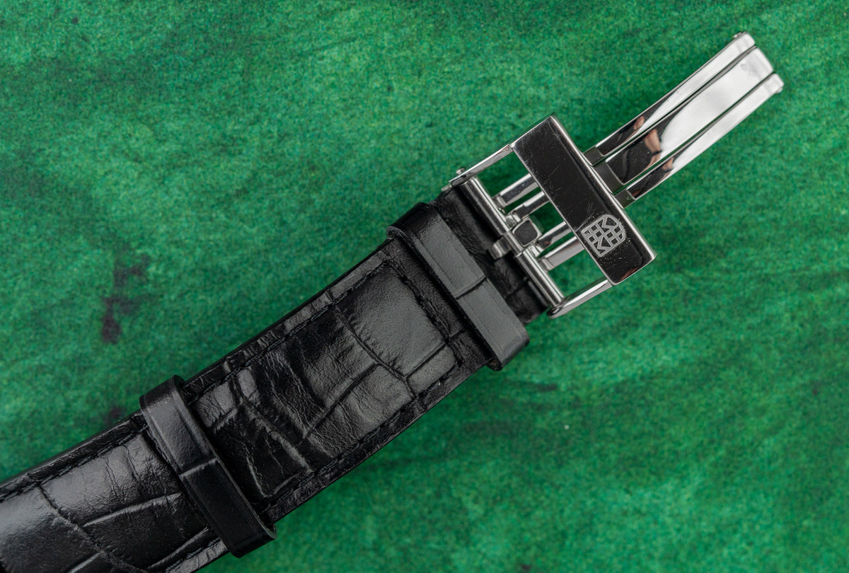 Frederique Constant Slimline FC-306G4S6 Midnight Blue Dial Folding Clasp Leather Strap - The Watch Business Sydney CBD