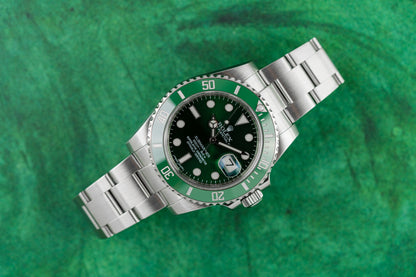 Rolex Submariner Date 116610LV Green Dial Green Bezel 'Hulk' Watch and Box only