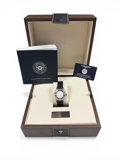 Longines Heritage Classic Tuxedo L2.330.4.93.0 full set box and papers - The Watch Business