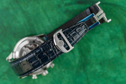 IWC Portuguese Chronograph IW371605 Silver Dial Blue Hands - Sydney