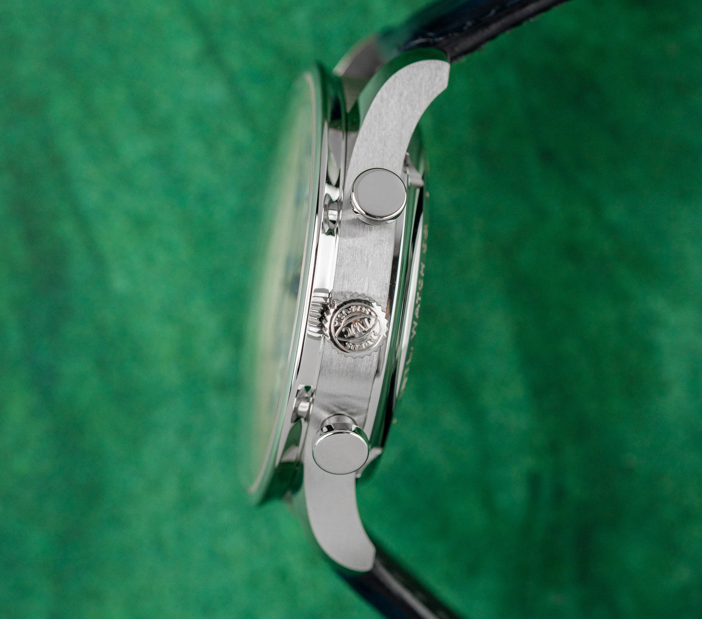 IWC Portuguese Chronograph IW371605 Silver Dial Blue Hands Blue Alligator Strap - Sydney