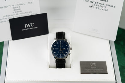 IWC Portugieser Chronograph IW371601 150th Anniversary Edition 2018 Model caseback - Pre-Owned Sydney