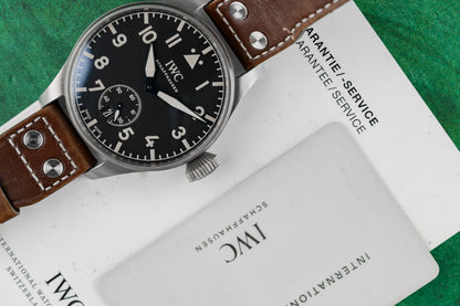 IWC Big Pilot Heritage 48 IW510301 Black Dial with Warranty Card - The Watch Business Sydney