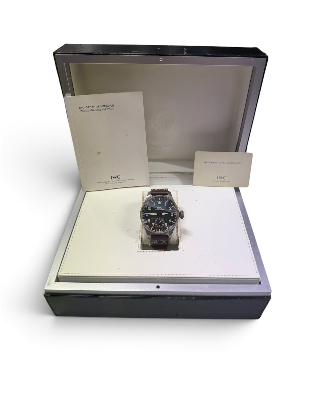 IWC Big Pilot Heritage 48 IW510301 Black Dial Full Set Box and Papers 2018 - The Watch Business Sydney