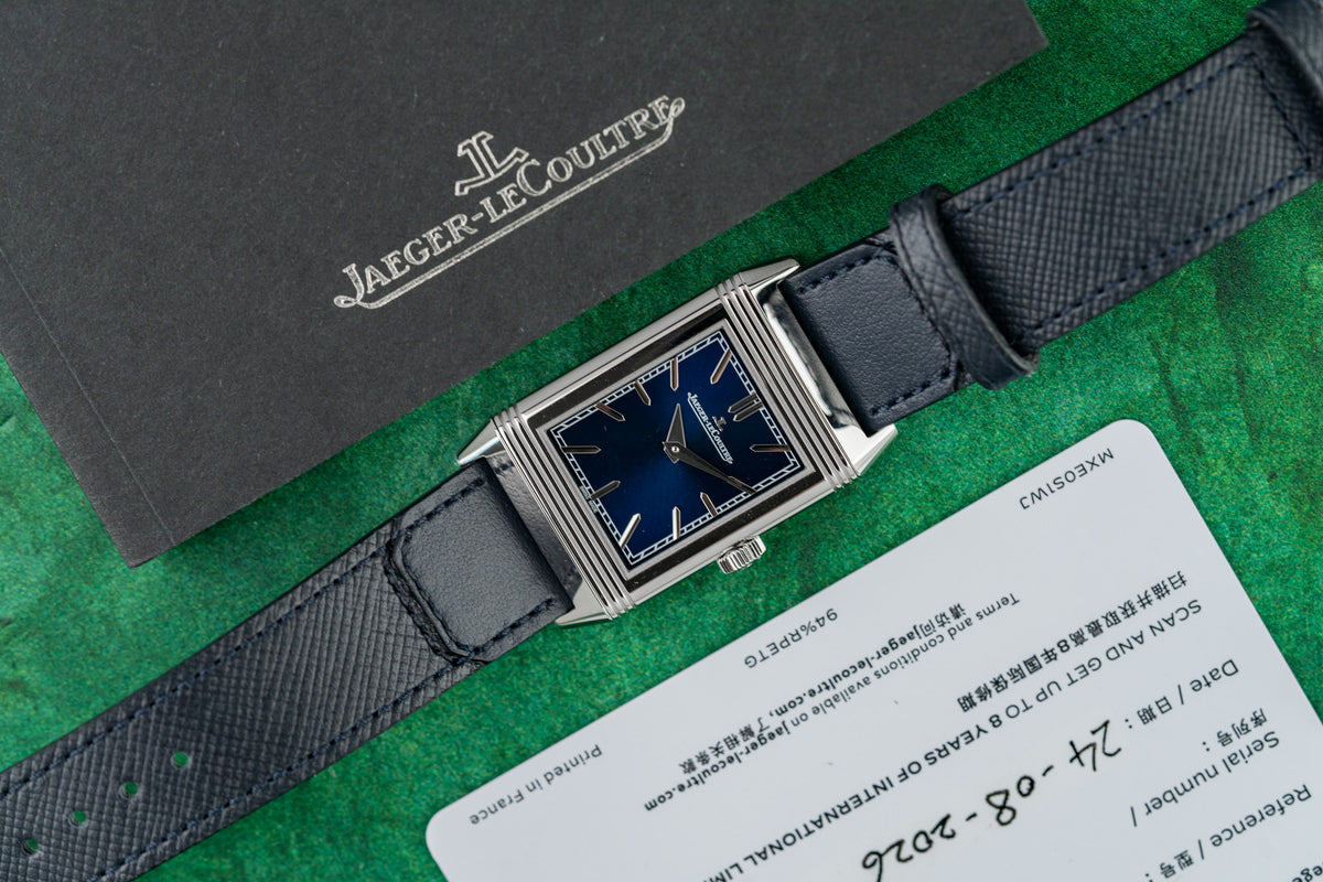 Jaeger-LeCoultre Reverso Tribute Q716848J Blue Dial Full Set Box and Warranty Card 2026 - The Watch Business Sydney