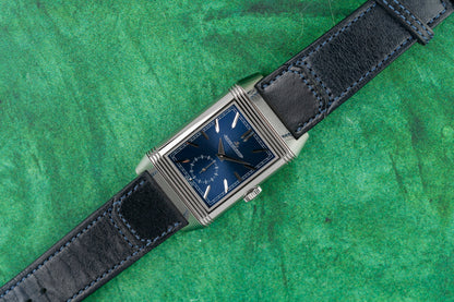 Jaeger-LeCoultre Reverso Tribute Duoface Q3988482 Blue Dial Stainless Steel 2022 - The Watch Business Sydney
