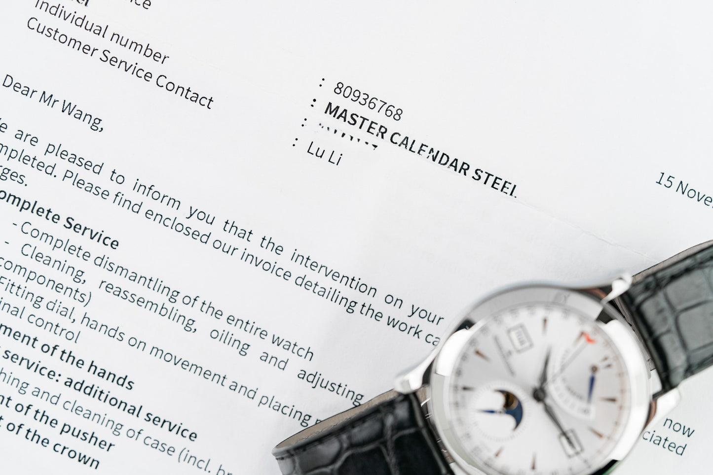 Jaeger-LeCoultre Master Calendar Q151842A Stainless Steel White Dial