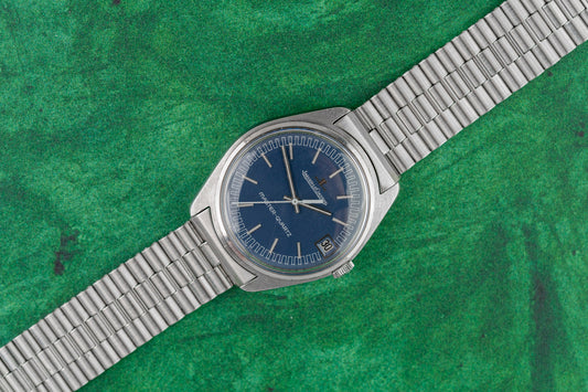 Jaeger-LeCoultre Master-Quartz 23303-42 Blue Dial Stainless Steel 1970s - The Watch Business Sydney