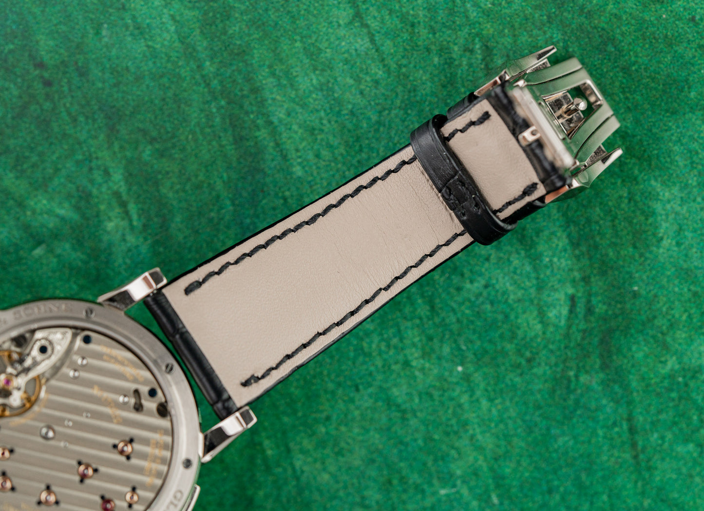 A Lange Sohne Lange 1 191.039 Silver Dial White Gold Case - The Watch Business Sydney CBD
