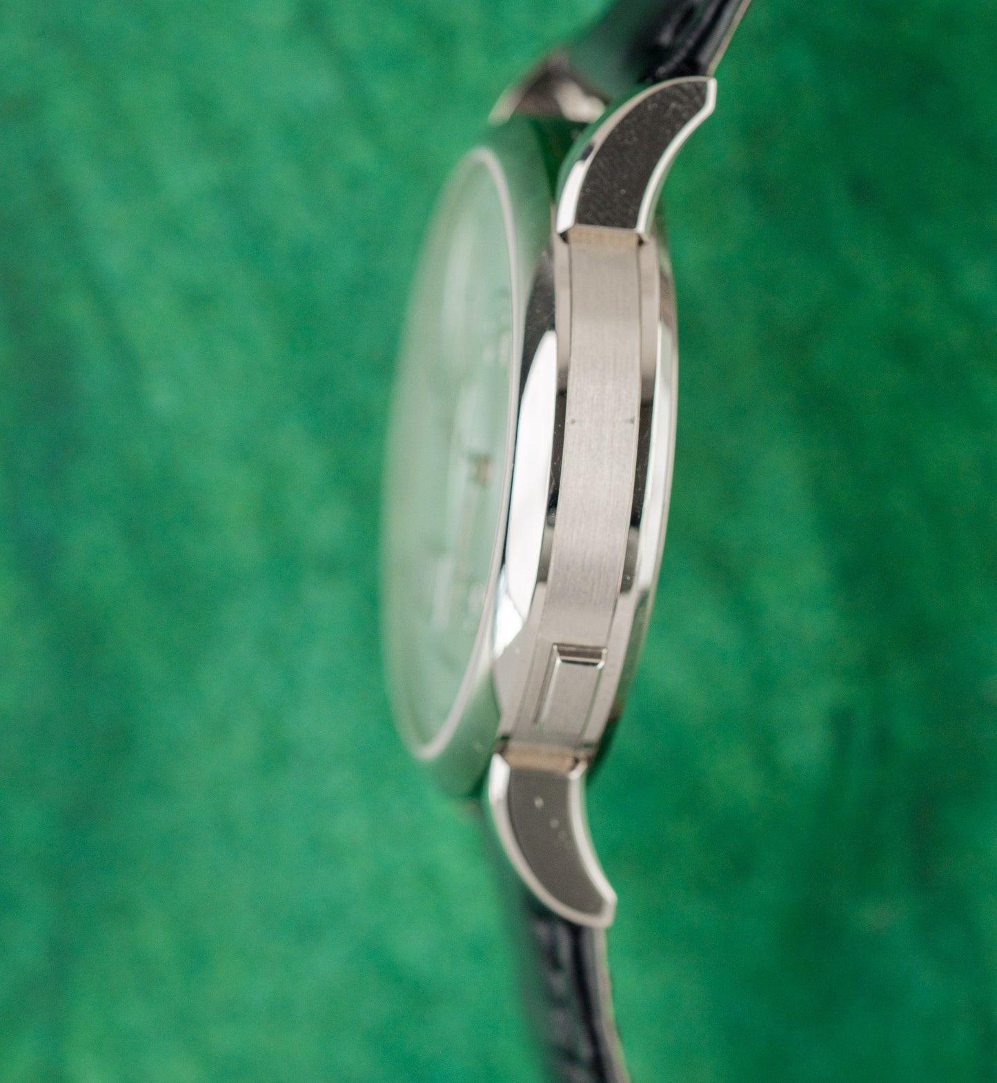 A Lange Sohne Lange 1 191.039 Silver Dial Lug Detail - The Watch Business Sydney