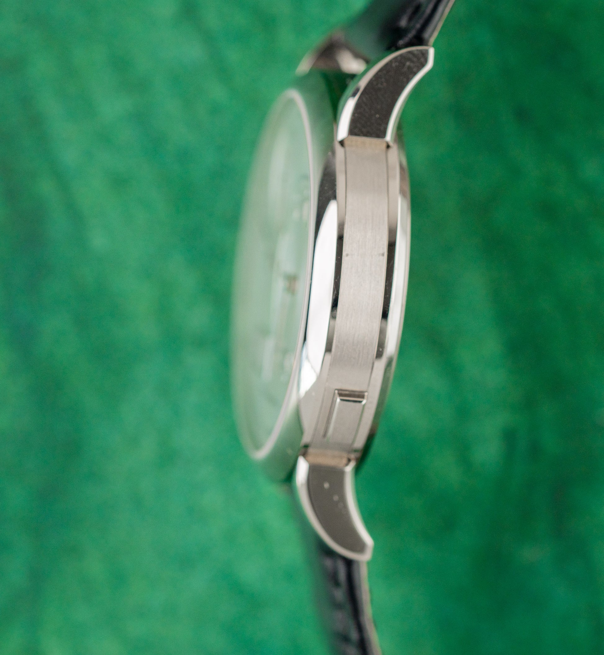 A Lange Sohne Lange 1 191.039 Silver Dial Lug Detail - The Watch Business Sydney