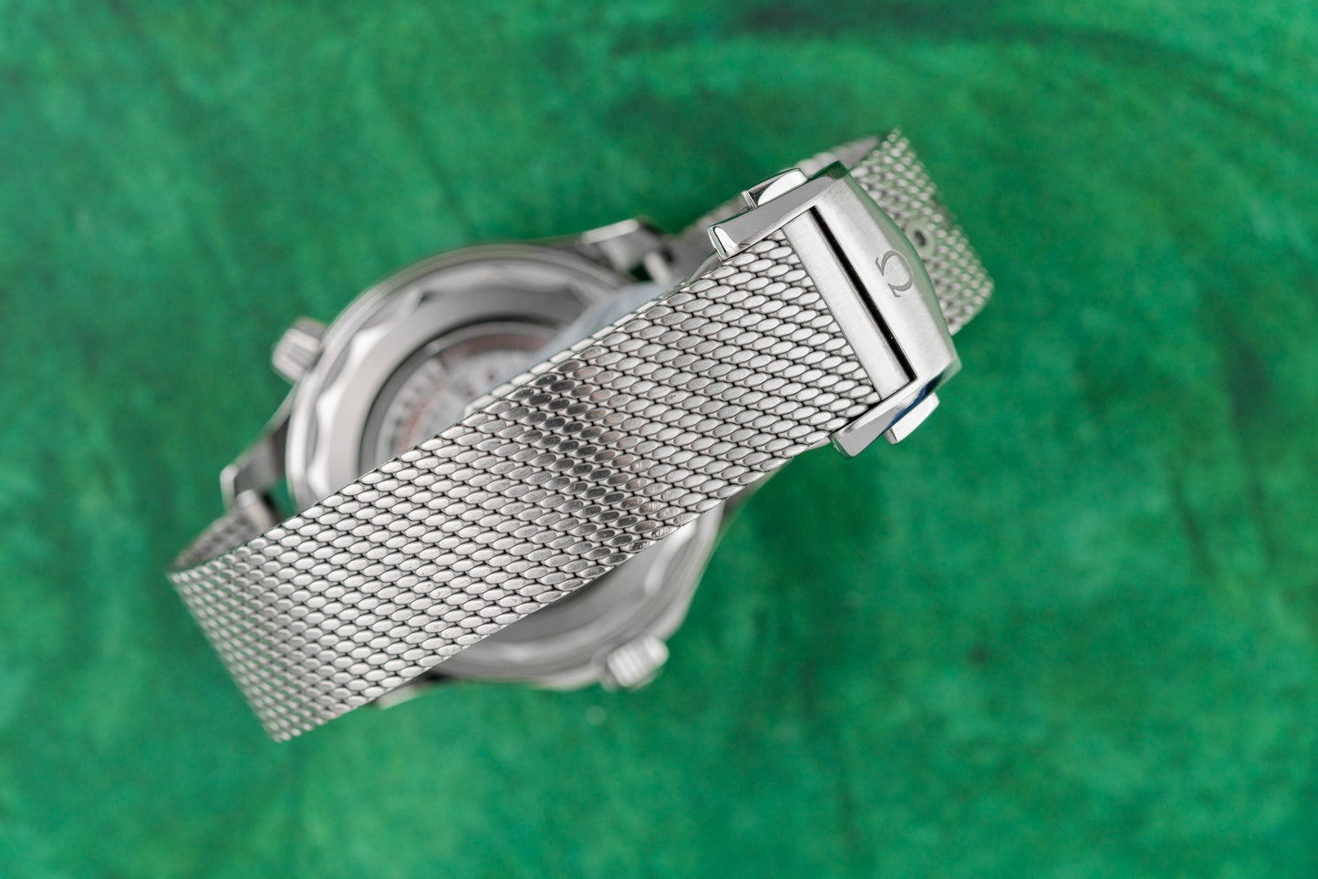 Omega Seamaster Diver 300m 210.30.42.20.06.002 Titanium Milanese Mesh Bracelet - The Watch Business Sydney