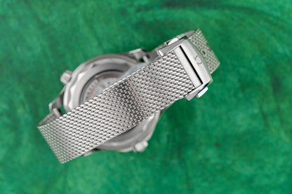 Omega Seamaster Diver 300m 210.30.42.20.06.002 Titanium Milanese Mesh Bracelet - The Watch Business Sydney