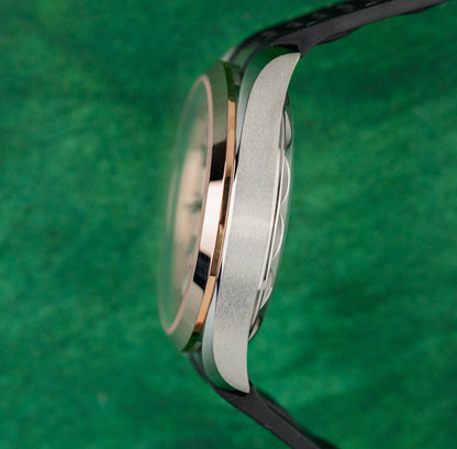 Omega Aqua Terra 150M 220.22.41.21.02.001 Silver Dial Brushed Steel Case Side - The Watch Business Sydney