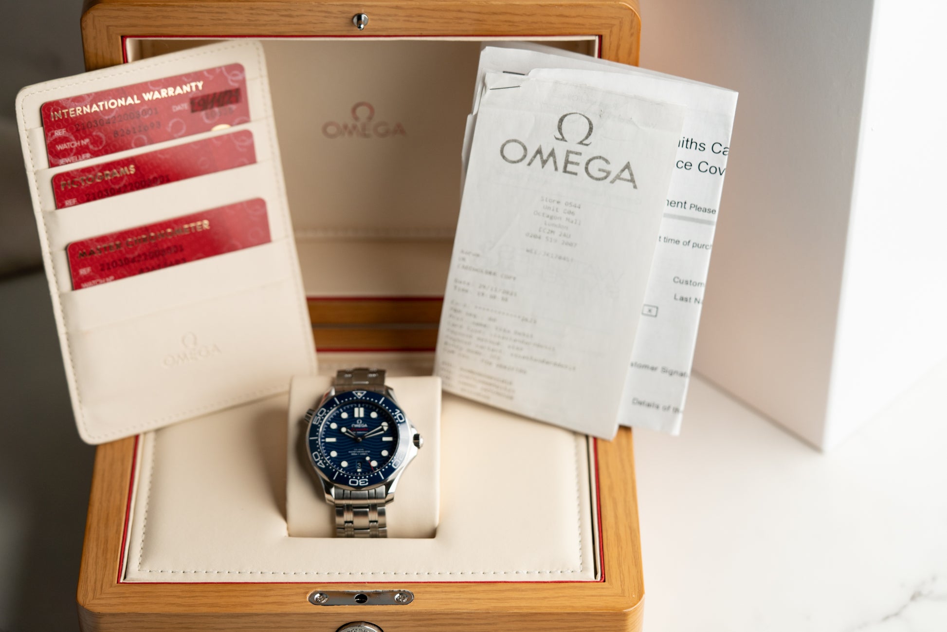 Omega Seamaster Diver 300 M 210.30.42.20.03.001 Blue Dial 2021 Model