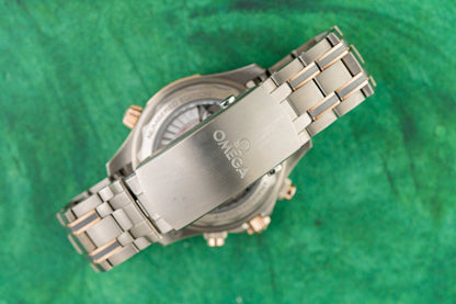 Omega Seamaster Diver 300M Chronograph 210.60.44.51.03.001 Blue Dial Numbered Edition Plate - The Watch Business Sydney