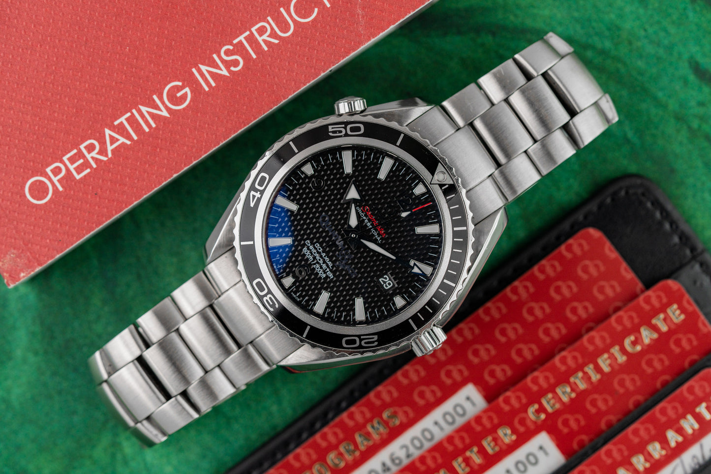 Omega Seamaster Planet Ocean Quantum Of Solace 2008 Model FULL SET