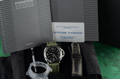 Panerai Luminor Base Logo PAM00000 Black Dial OP Logo - The Watch Business Sydney