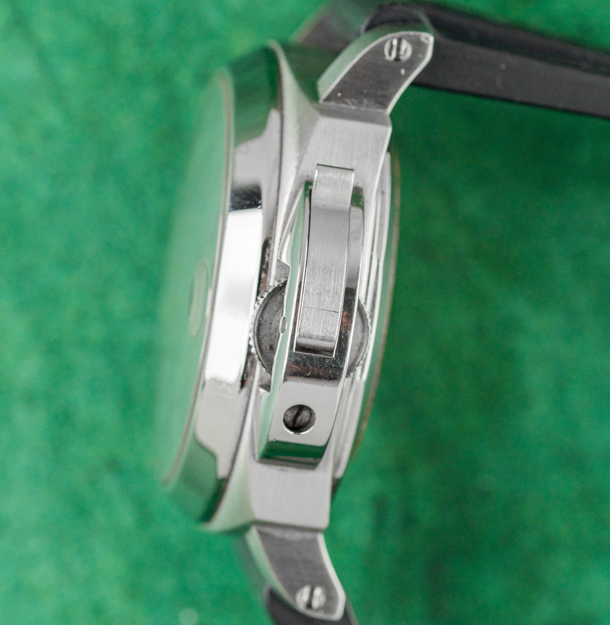 Panerai Luminor Power Reserve PAM00125 Black Dial Crown Guard Unpolished Case - The Watch Business Sydney CBD