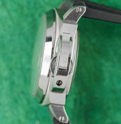 Panerai Luminor Power Reserve PAM00125 Black Dial Crown Guard Unpolished Case - The Watch Business Sydney CBD