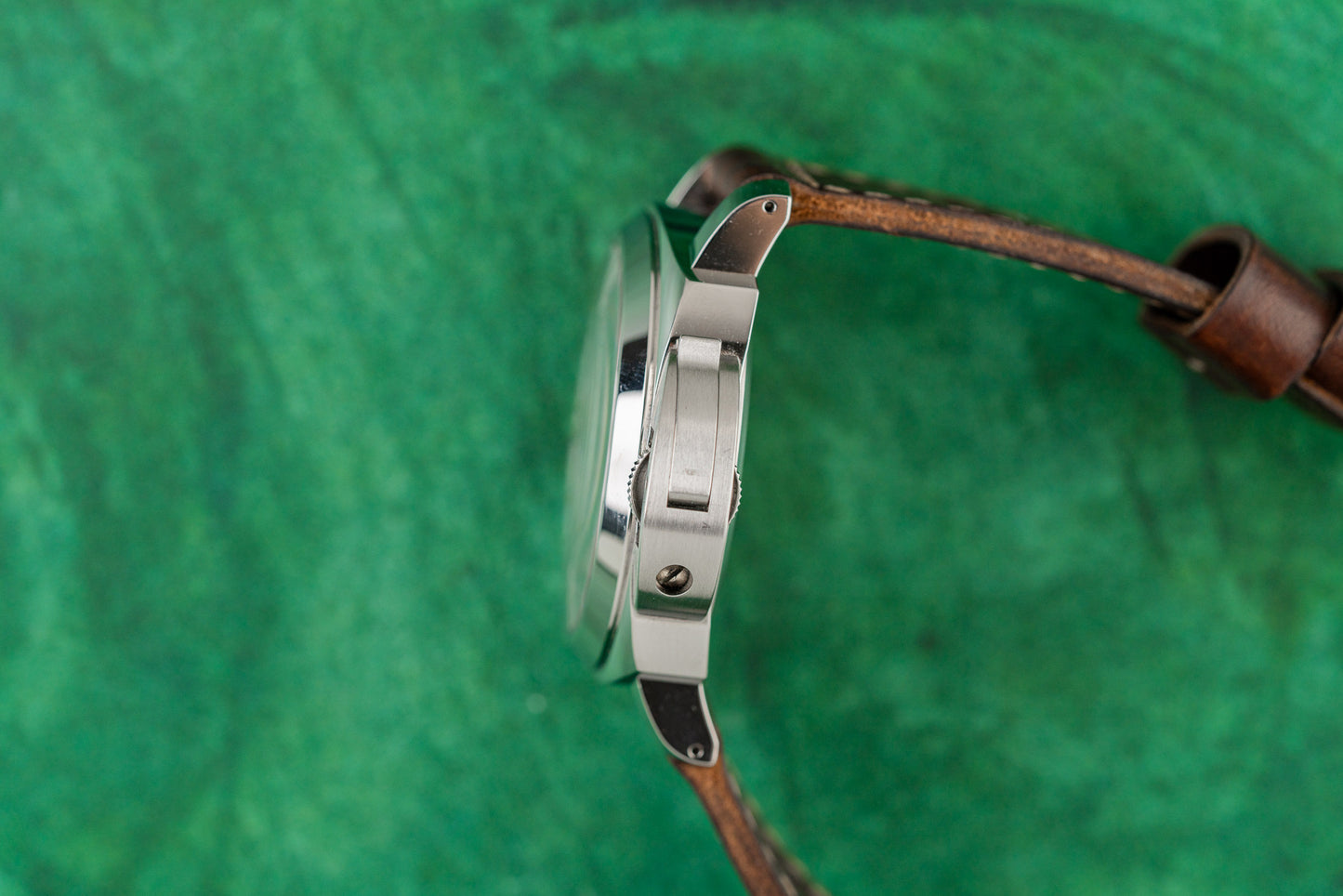 Panerai Luminor Marina Logo PAM00660 Brown Leather Strap - The Watch Business Sydney