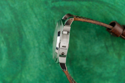 Panerai Luminor Marina Logo PAM00660 Brown Leather Strap - The Watch Business Sydney