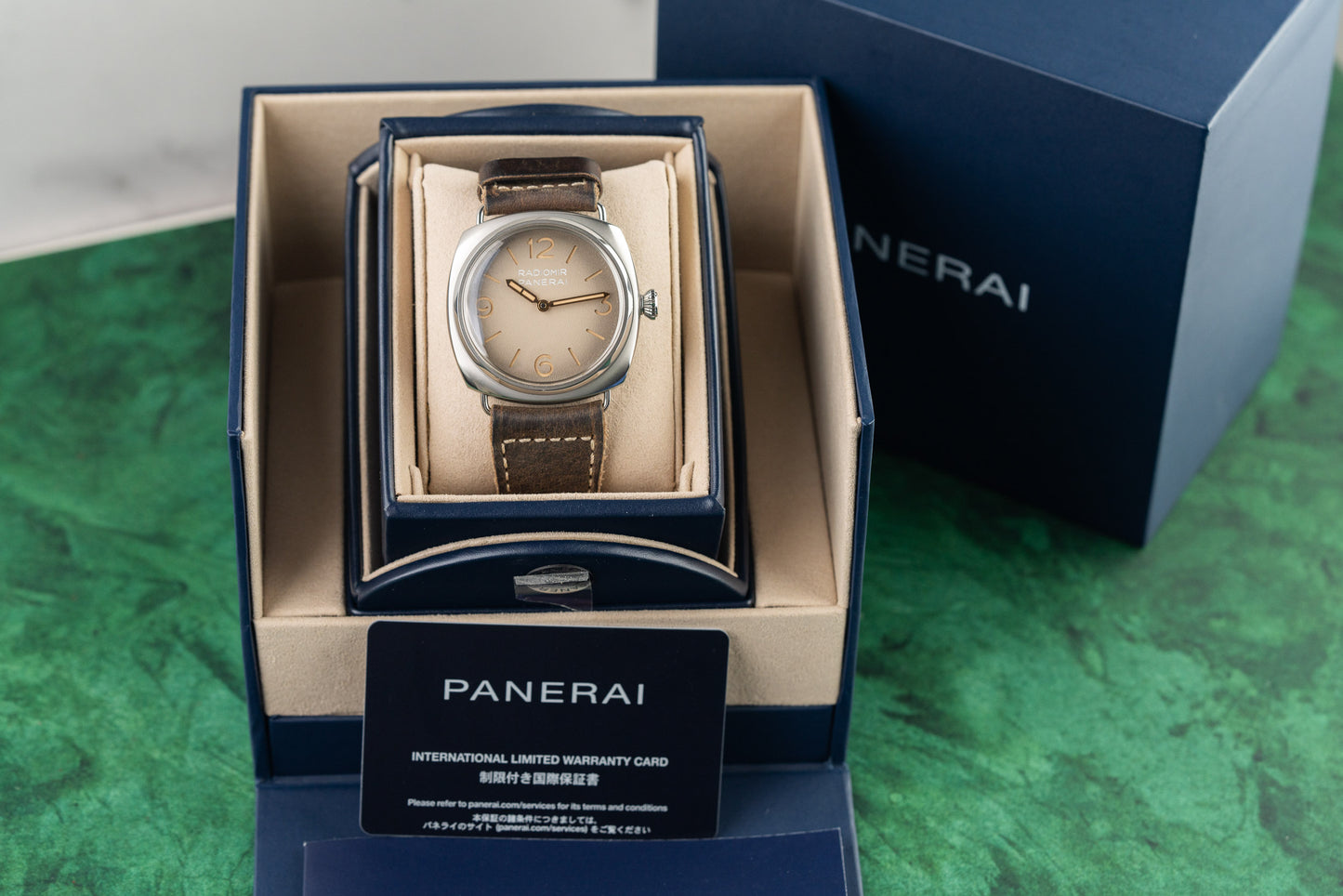 Panerai Radiomir Tre Giorni PAM01350 Degrade Beige Sandwich Dial Brown Leather Strap - Sydney