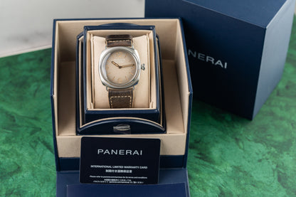 Panerai Radiomir Tre Giorni PAM01350 Degrade Beige Sandwich Dial Brown Leather Strap - Sydney