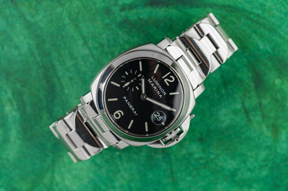 Panerai Luminor Marina PAM00050 Black Dial Stainless Steel 2002 - The Watch Business Sydney