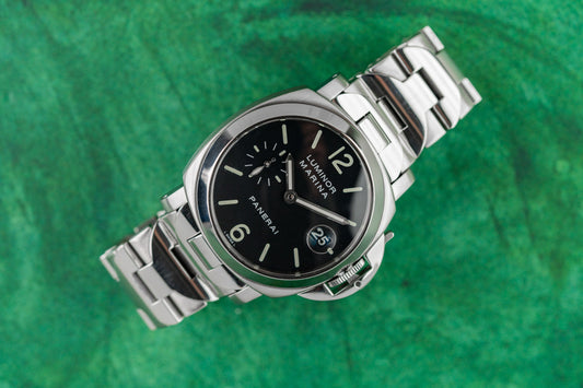 Panerai Luminor Marina PAM00050 Black Dial Stainless Steel 2002 - The Watch Business Sydney