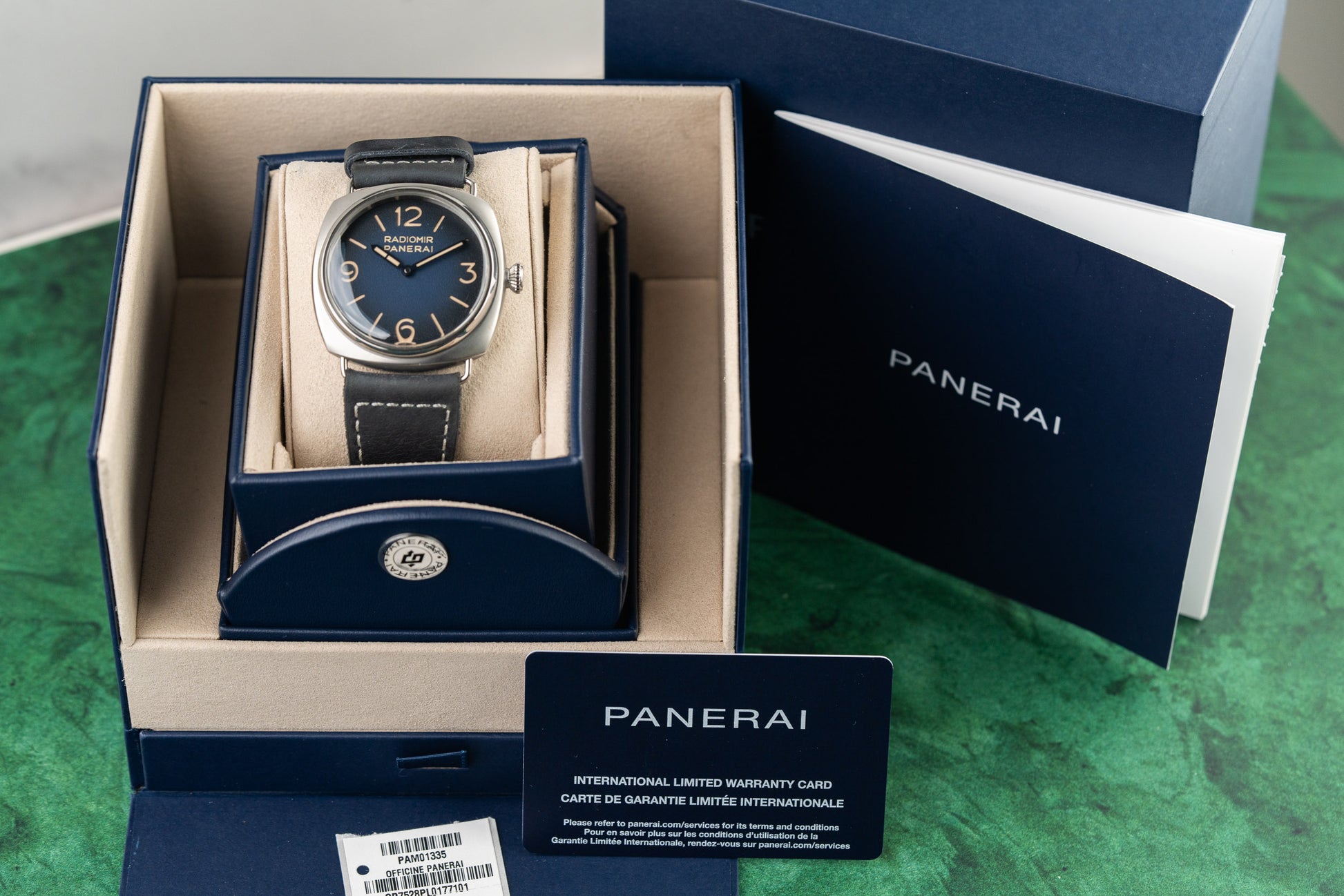 Panerai Radiomir Origine PAM01335 Gradient Blue Dial Full Set Box and Papers 2025 - The Watch Business Sydney