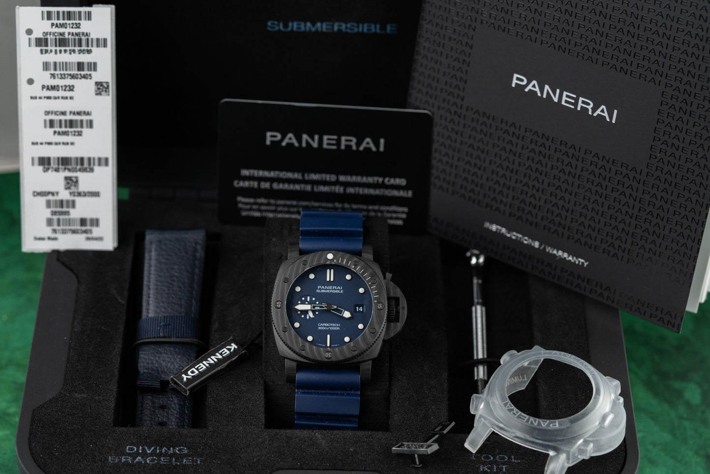 Panerai Submersible Quarantaquattro PAM01232 Carbotech 2022 Model NEW UNWORN