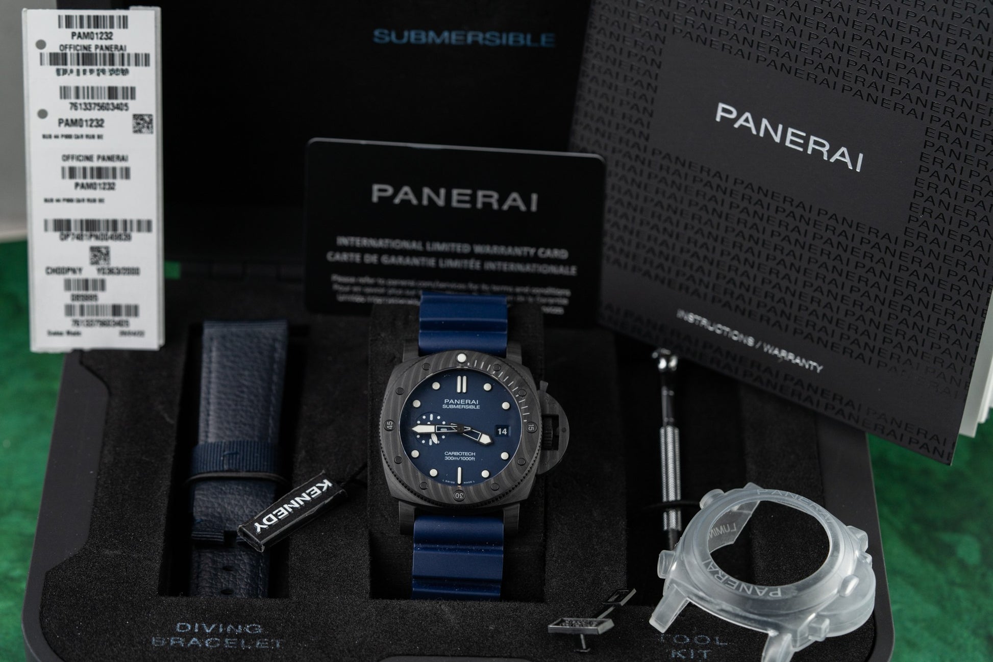 Panerai Submersible Quarantaquattro PAM01232 Carbotech 2022 Model NEW UNWORN