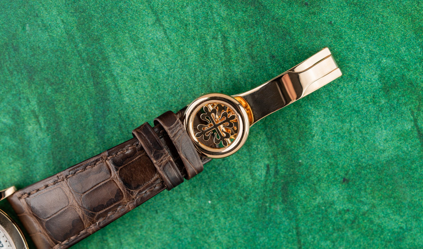 Patek Philippe Annual Calendar 5396R-011 Silvery Opaline Dial with Patek Philippe Pen - The Watch Business Sydney