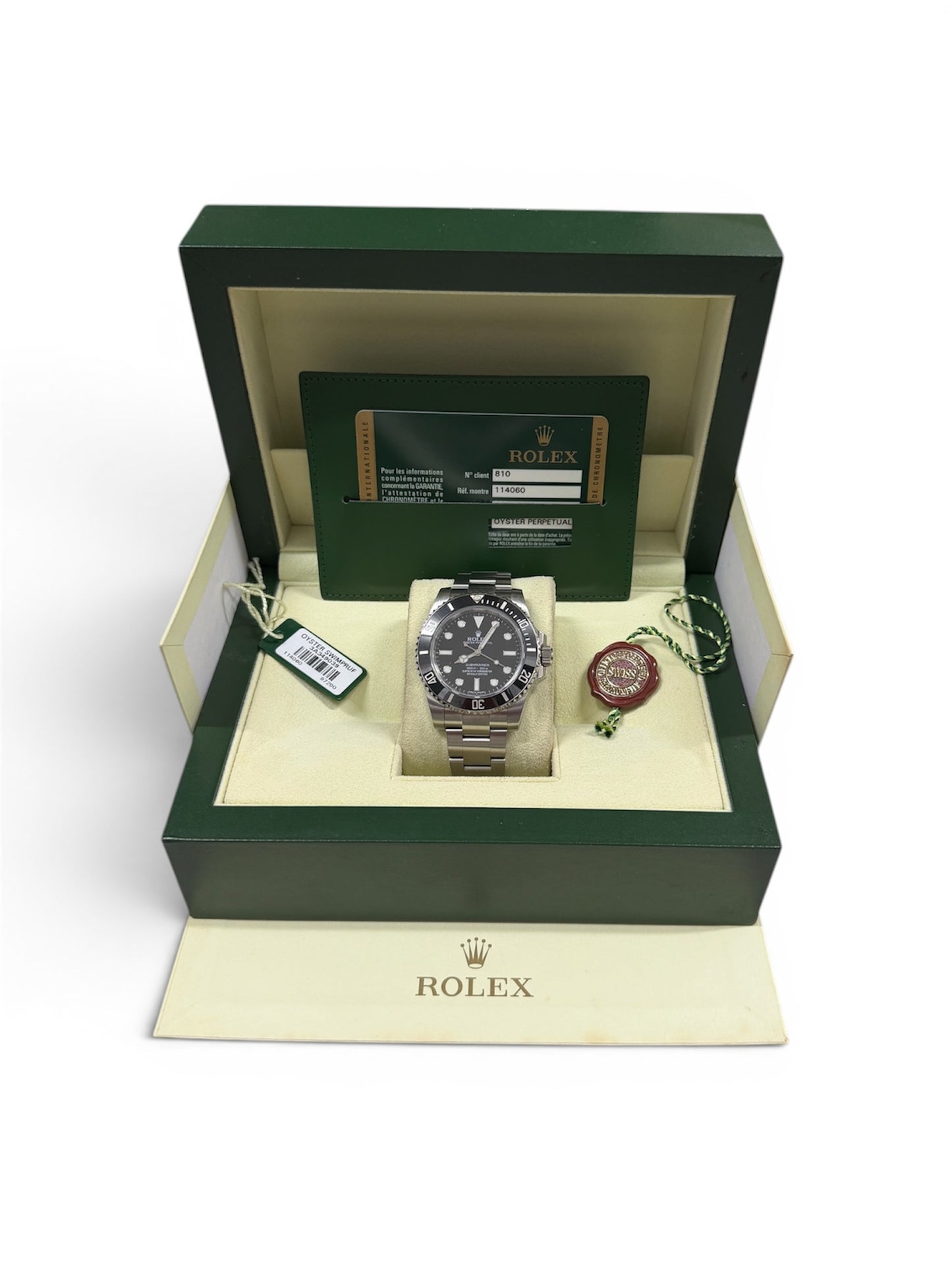 Rolex Submariner No Date 114060 Stainless Steel 2013 Model